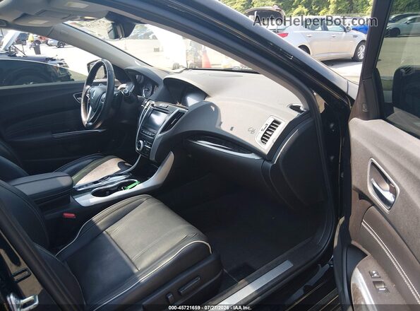 19UUB3F75JA000476 2018 ACURA TLX Black Вид салону спереду