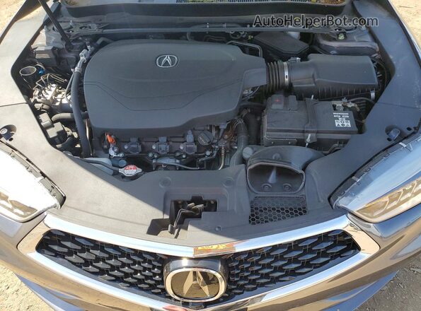 19UUB3F75JA005306 2018 ACURA TLX Charcoal Սալոնի հետևի տեսք