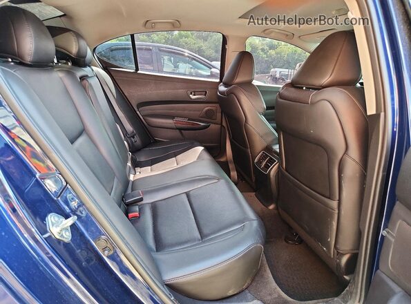 19UUB3F76HA000903 2017 ACURA TLX Blue Vista de los asientos traseros