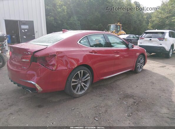 19UUB3F81KA005880 2019 ACURA TLX Red უკანა მარჯვენა