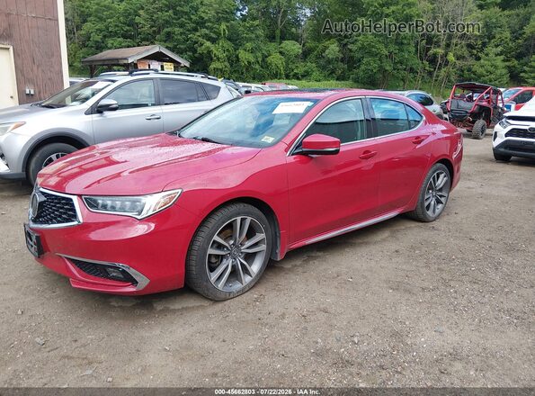 19UUB3F81KA005880 2019 ACURA TLX Red წინა მარცხენა ხედი სამი მეოთხედიდან