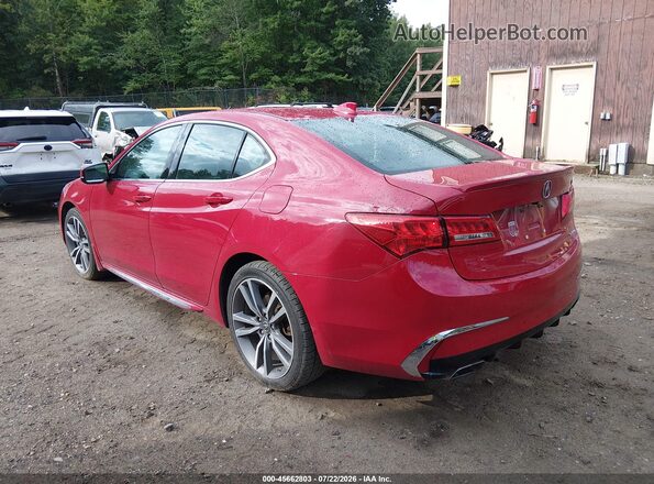 19UUB3F81KA005880 2019 ACURA TLX Red უკანა მარცხენა