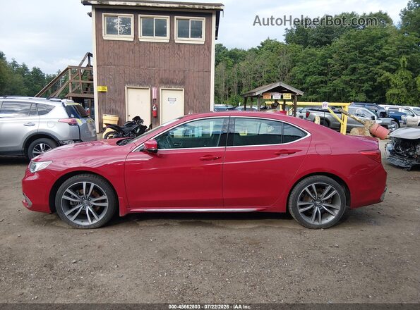 19UUB3F81KA005880 2019 ACURA TLX Red სალონის 360-გრადუსიანი ხედი