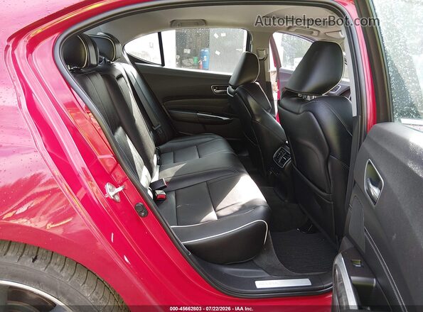 19UUB3F81KA005880 2019 ACURA TLX Red VIN კოდის სტიკერის ხედი