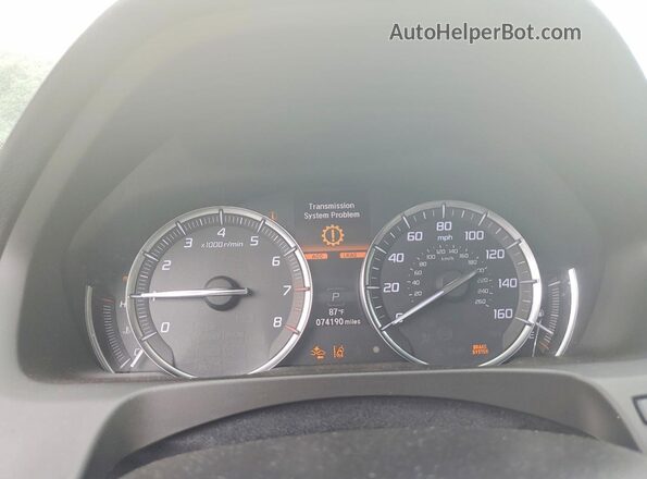 19UUB3F83KA002950 2019 ACURA TLX White Սարքավորումների վահանակի տեսք