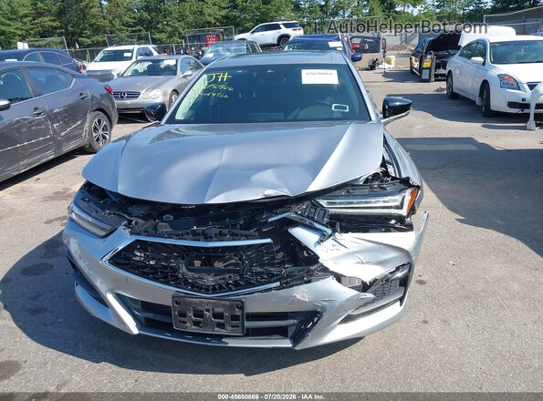 19UUB5F31MA004781 2021 ACURA TLX Silver Вид щитка приладів
