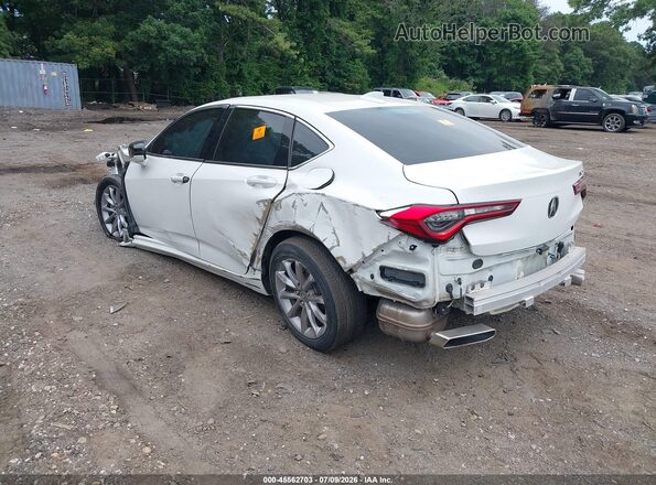 19UUB5F36MA002363 2021 ACURA TLX White Задня ліва чверть