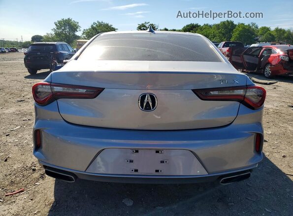19UUB5F38MA007743 2021 ACURA TLX Silver Вид ззаду