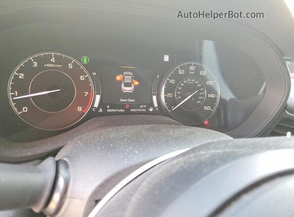 19UUB5F41MA005485 2021 ACURA TLX White Instrument cluster view