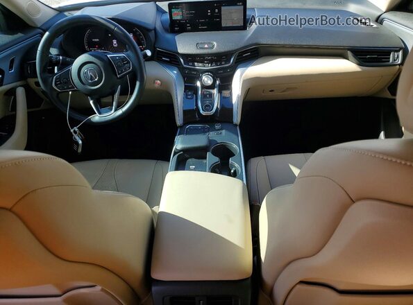 19UUB5F41SA002003 2025 ACURA TLX White Dashboard view