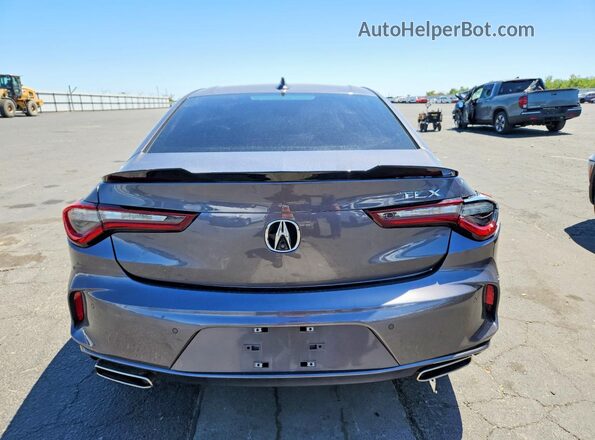 19UUB5F44MA005836 2021 ACURA TLX Gray Հետևի տեսք