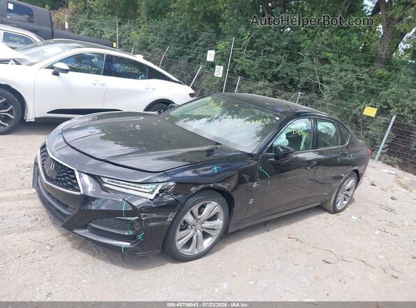 19UUB5F46PA001808 2023 ACURA TLX Black სალონის 360-გრადუსიანი ხედი