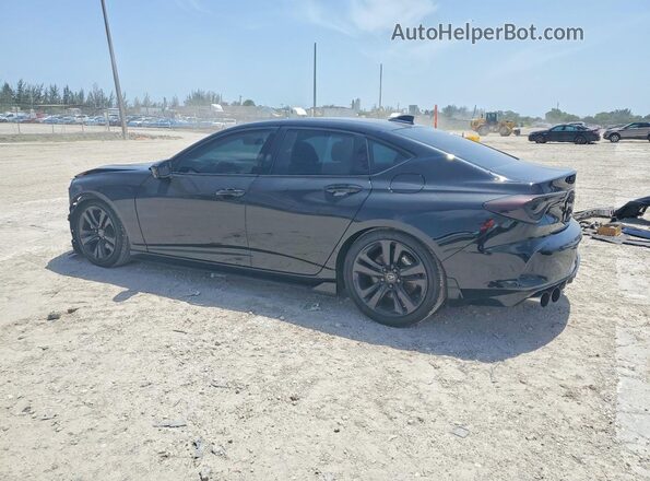 19UUB5F48MA007458 2021 ACURA TLX Black Հետևի ձախ
