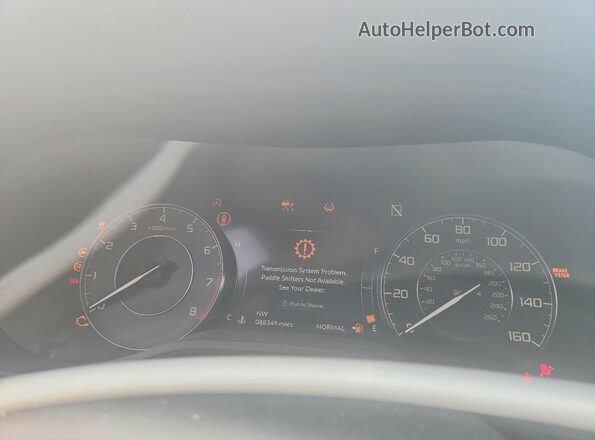 19UUB5F48MA011932 2021 ACURA TLX Blue Vista del cuadro de instrumentos