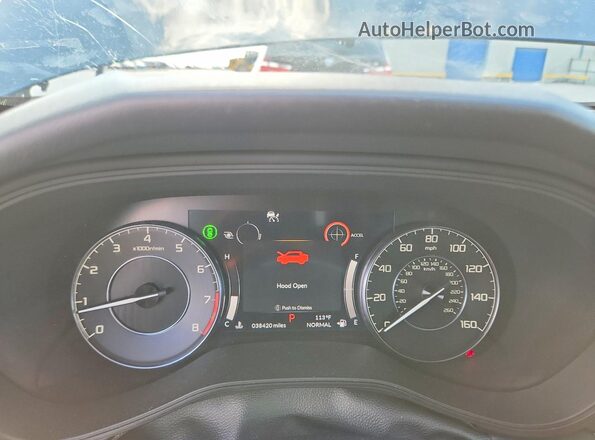 19UUB5F49MA004603 2021 ACURA TLX Black Instrument cluster view