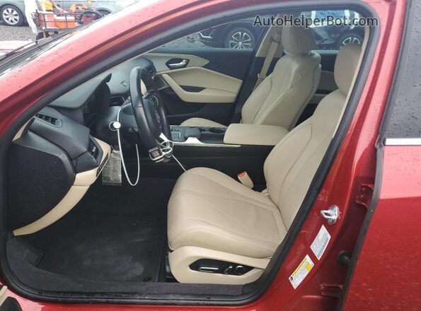 19UUB5F49MA014726 2021 ACURA TLX Red Սալոնի դիմացի տեսք
