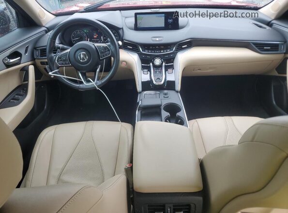 19UUB5F49MA014726 2021 ACURA TLX Red Առջևի վահանակի տեսք