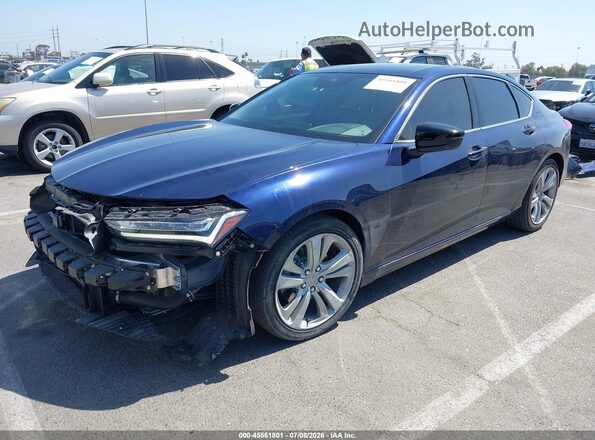 19UUB5F49MA015567 2021 ACURA TLX Blue Передня ліва чверть