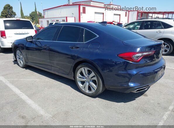 19UUB5F49MA015567 2021 ACURA TLX Blue Задня ліва чверть
