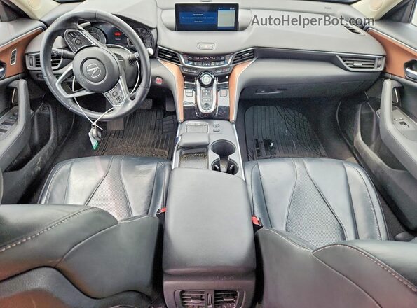 19UUB5F4XMA001077 2021 ACURA TLX Black Dashboard view