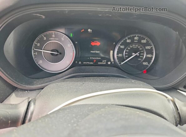 19UUB5F4XMA001077 2021 ACURA TLX Black Instrument cluster view