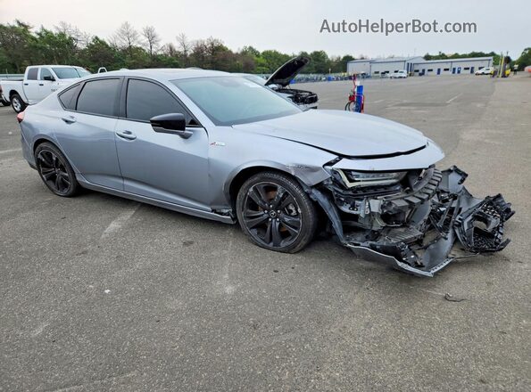 19UUB5F50MA007141 2021 ACURA TLX Silver Передня права чверть