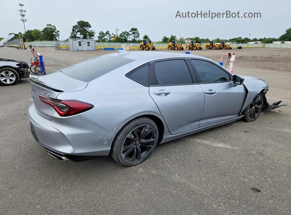 19UUB5F50MA007141 2021 ACURA TLX Silver Задня права чверть
