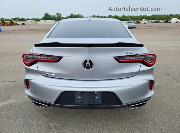 19UUB5F50MA007141 2021 ACURA TLX Silver Вид ззаду