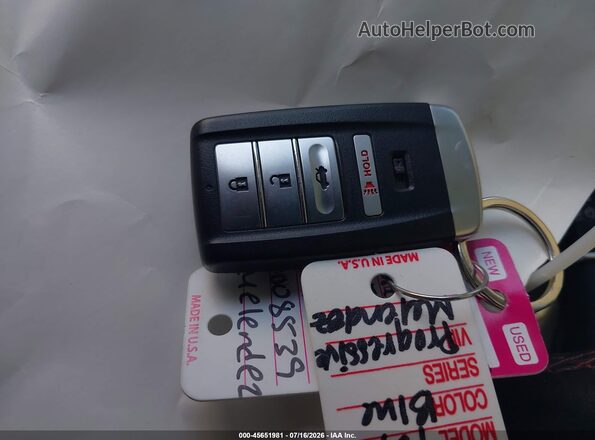 19UUB5F51MA008539 2021 ACURA TLX Blue Vista del salpicadero