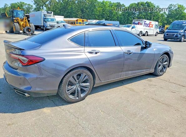 19UUB5F52MA012745 2021 ACURA TLX Gray Trasero derecho