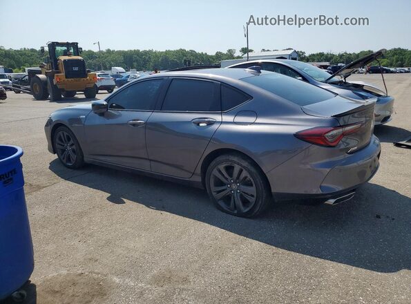 19UUB5F52MA012745 2021 ACURA TLX Gray Trasero izquierdo