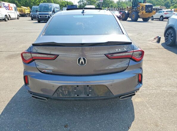 19UUB5F52MA012745 2021 ACURA TLX Gray Vista trasera