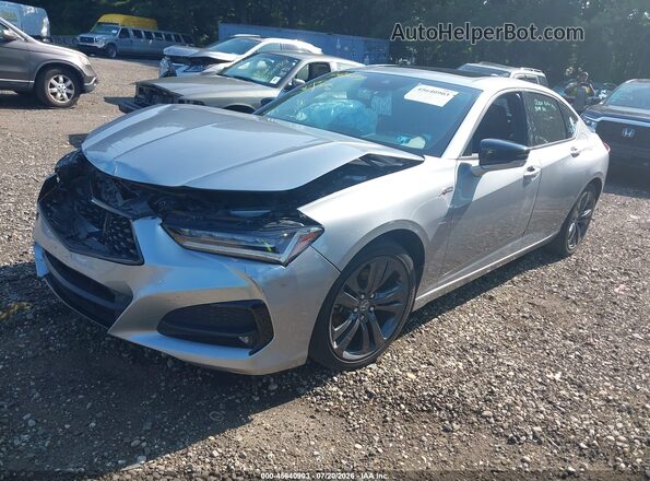 19UUB5F55MA012089 2021 ACURA TLX Серебряный Передняя левая четверть