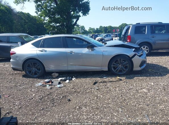 19UUB5F55MA012089 2021 ACURA TLX Серебряный Вид задней части салона