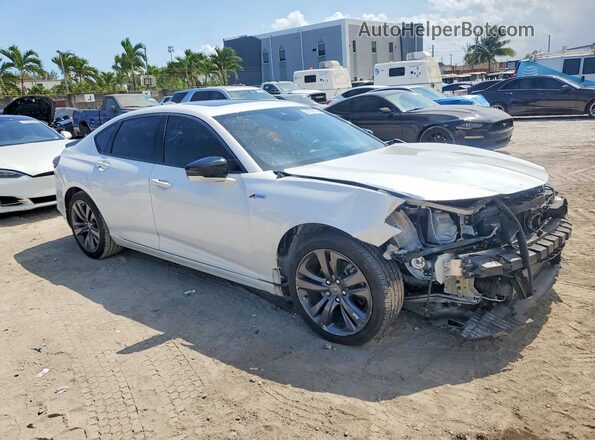 19UUB5F55NA002812 2022 ACURA TLX White Przód prawy