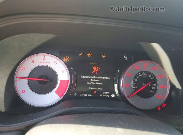 19UUB5F55NA002812 2022 ACURA TLX White Widok zestawu wskaźników