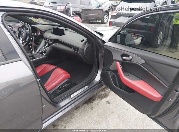 19UUB5F56MA013784 2021 ACURA TLX Pewter Widok wnętrza z przodu