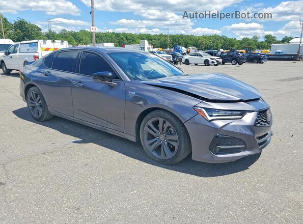 19UUB5F59PA005375 2023 ACURA TLX Charcoal Przód prawy