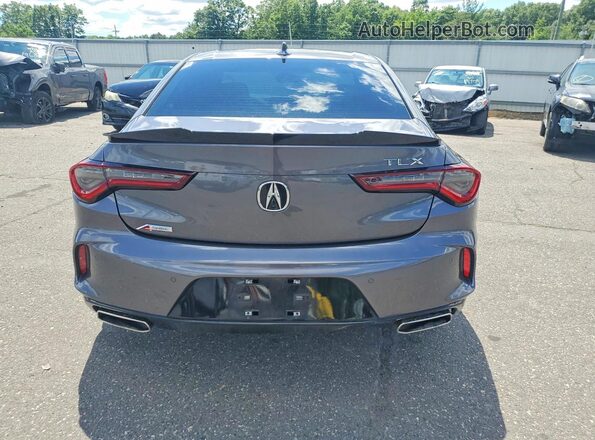 19UUB5F59PA005375 2023 ACURA TLX Charcoal Widok z tyłu
