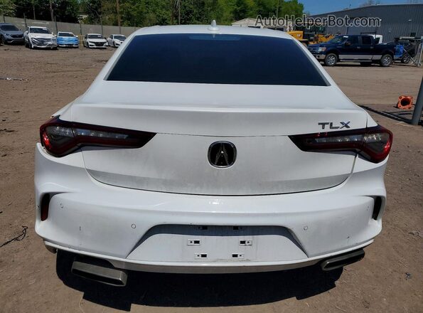 19UUB5F63MA004484 2021 ACURA TLX White უკანა ხედი