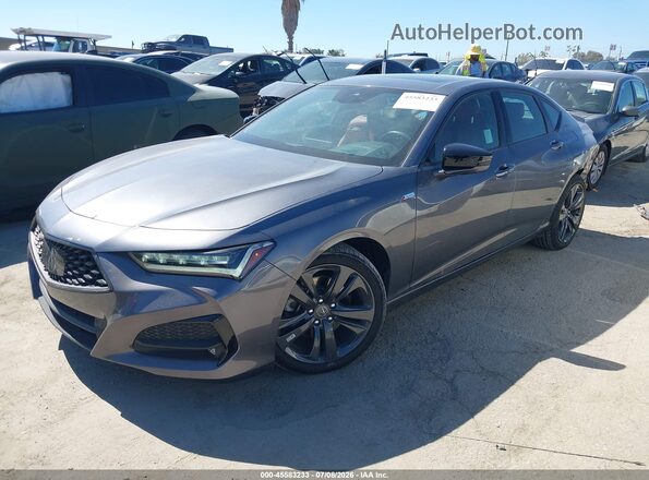 19UUB6F51PA005537 2023 ACURA TLX Black Vista tres cuartos delantera izquierda