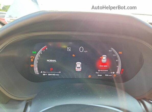 19UUB6F54SA003550 2025 ACURA TLX White Սարքավորումների վահանակի տեսք
