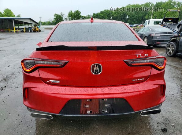 19UUB6F55MA010333 2021 ACURA TLX Red Вид ззаду