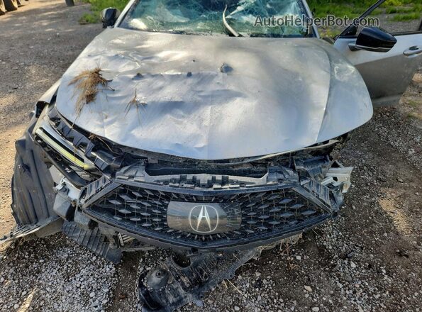 19UUB6F56MA802586 2021 ACURA TLX Silver Սալոնի հետևի տեսք