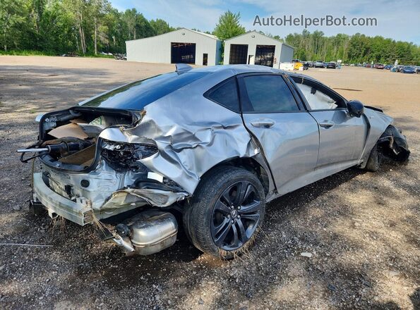 19UUB6F56MA802586 2021 ACURA TLX Silver Հետևի աջ