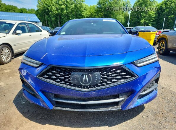 19UUB6F58MA000282 2021 ACURA TLX Blue Դիմացի տեսք