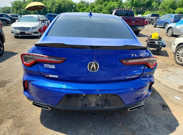 19UUB6F58MA000282 2021 ACURA TLX Blue Հետևի տեսք