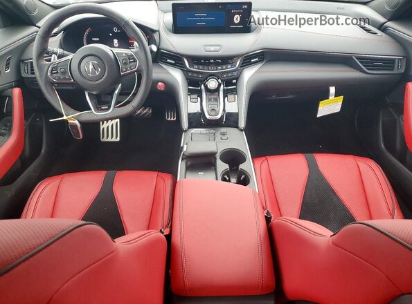 19UUB6F58SA005379 2025 ACURA TLX White Widok deski rozdzielczej