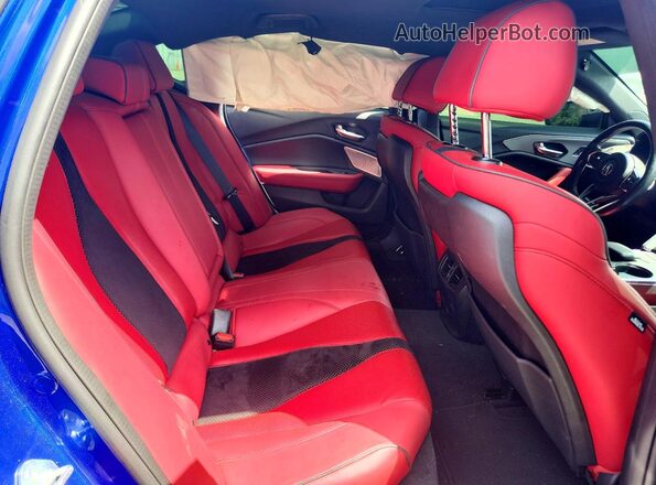 19UUB7F09NA001436 2022 ACURA TLX Blue Vista de los asientos traseros