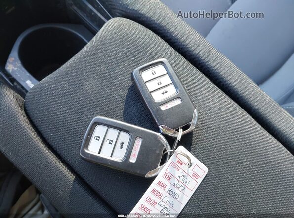 19XFC1E35HE022167 2017 HONDA CIVIC Black Вид панелі приладів
